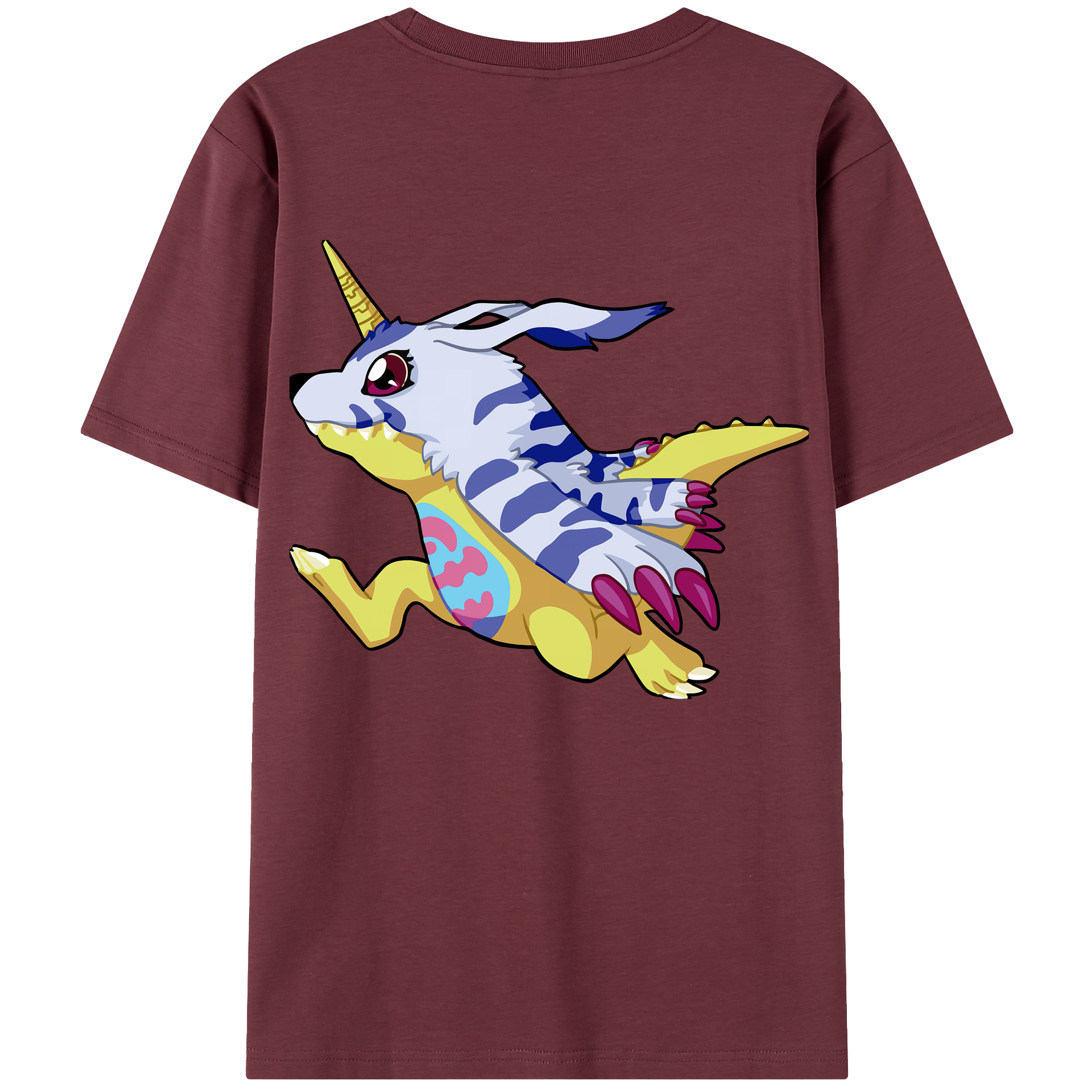 （画像用） Digimon デジタルモンスター/デジモン 綿100％半袖Tシャツ（背面プリント）